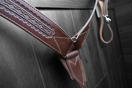 Breastcollar, Working, border tooled