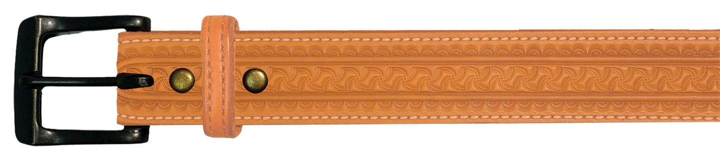Leather Belt, 1 1/2" with tooling design