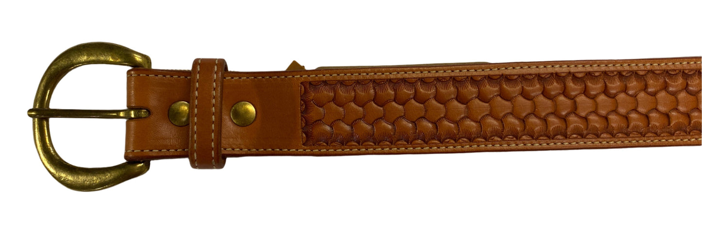 Belt 1116, 34", natural color, tooling design
