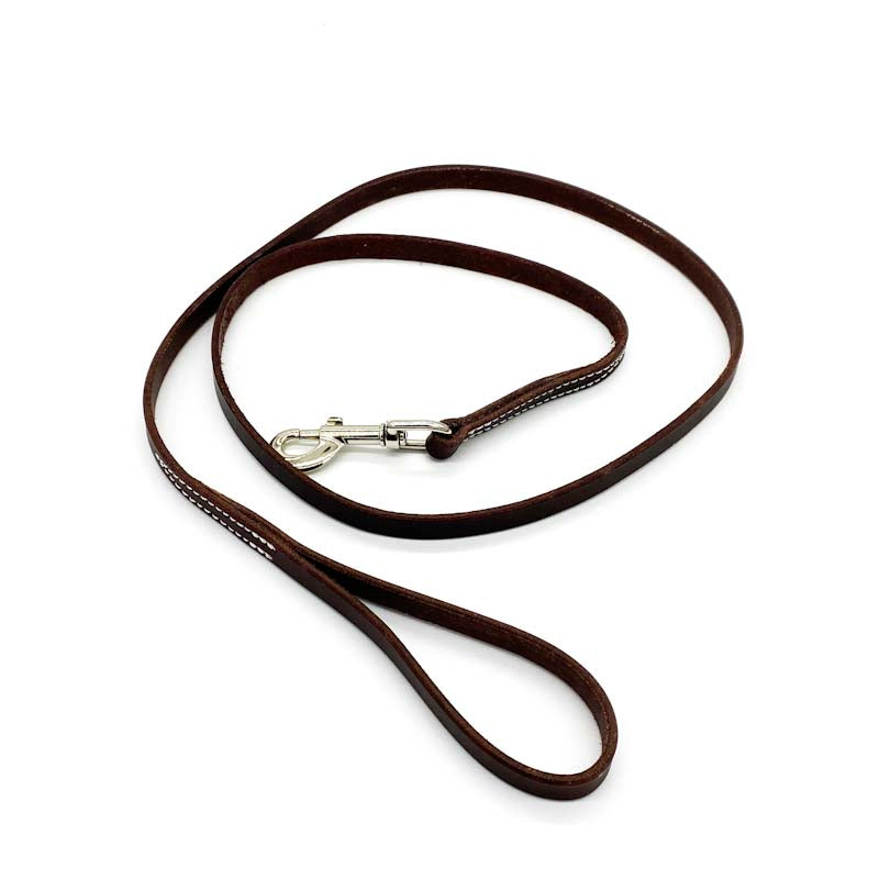 Leather Dog Leash, stitched