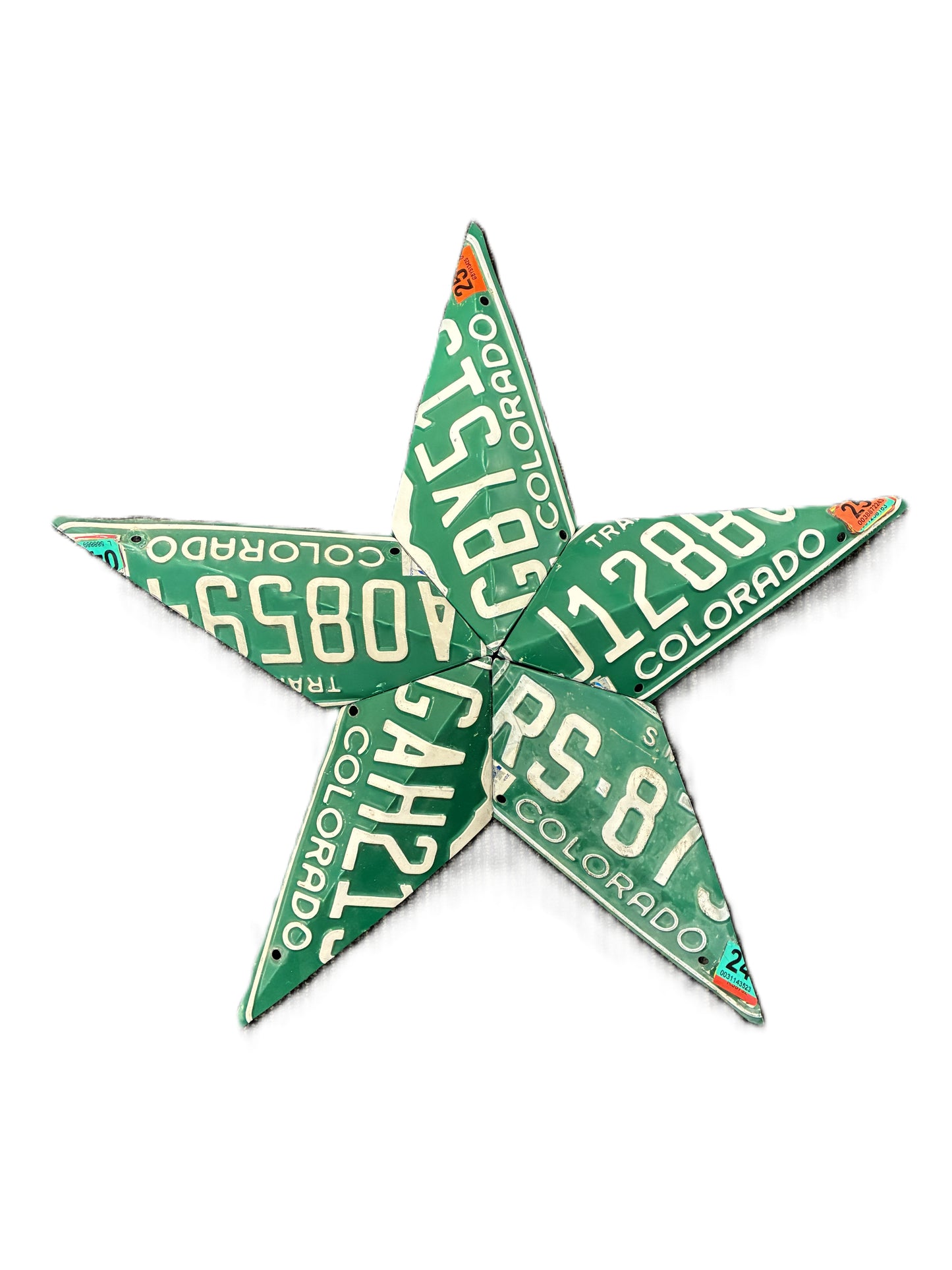 License Plate Star - Green