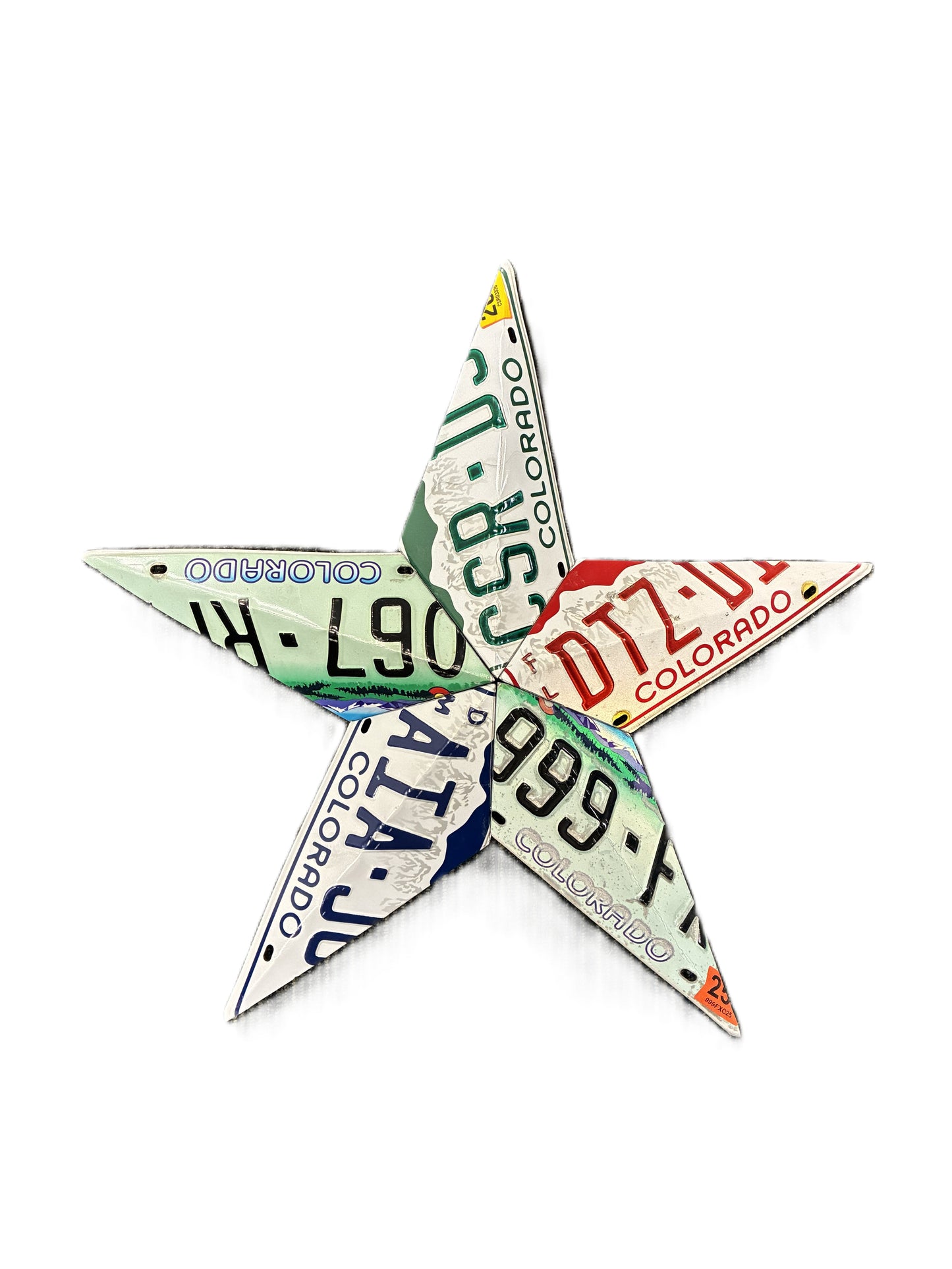 License Plate Star - Multicolor