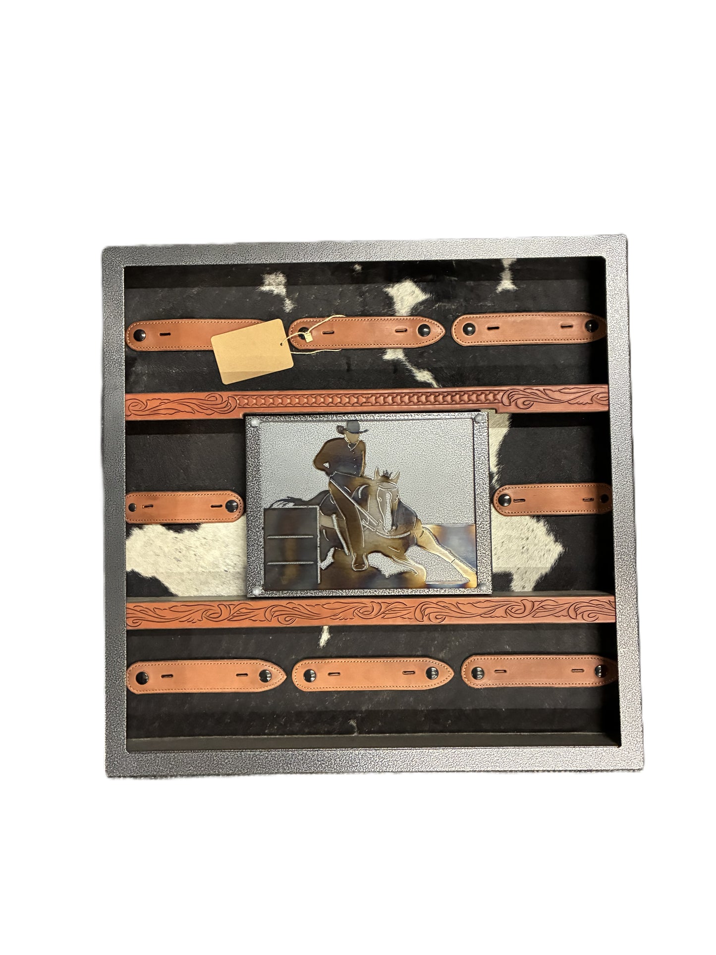 Metal Belt Buckle Display - Square