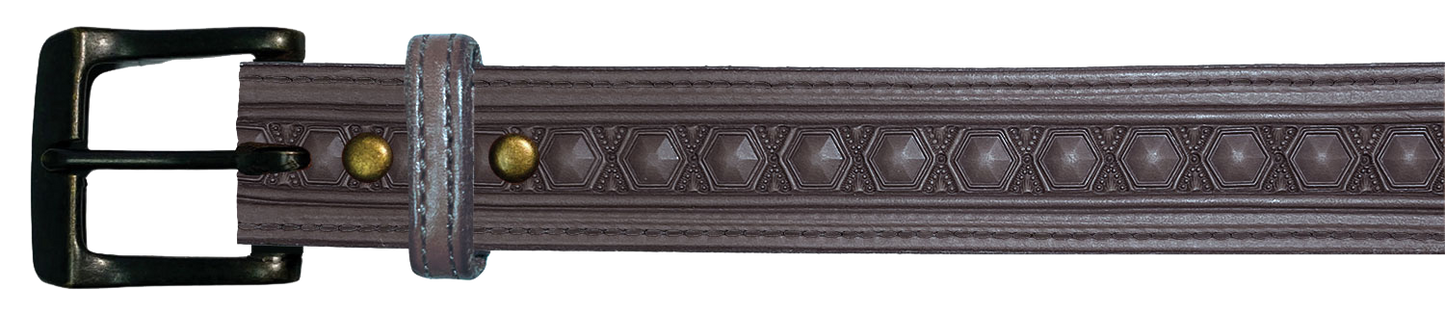 Leather Belt, 1 1/2" with tooling design