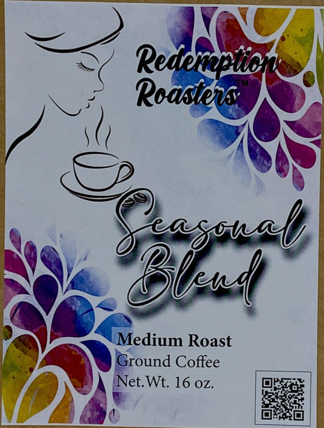 Label for Redemption Roasters Seasonal Blend