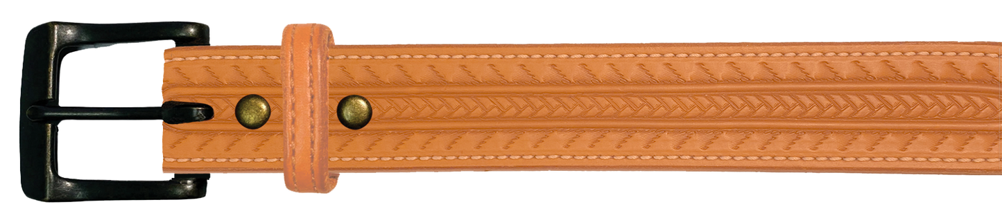 Leather Belt, 1 1/2" with tooling design