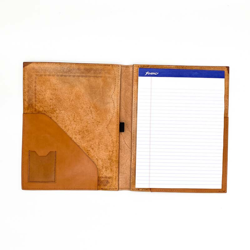 Leather Padfolio, Large, Tooled