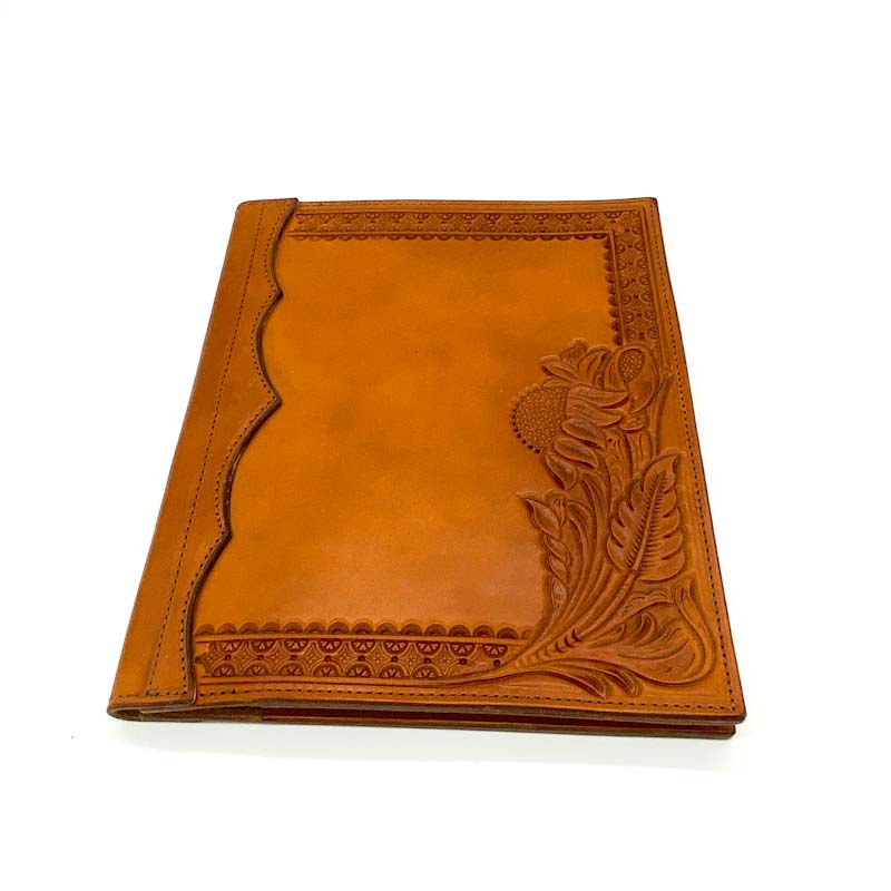 Leather Padfolio, Large, Tooled