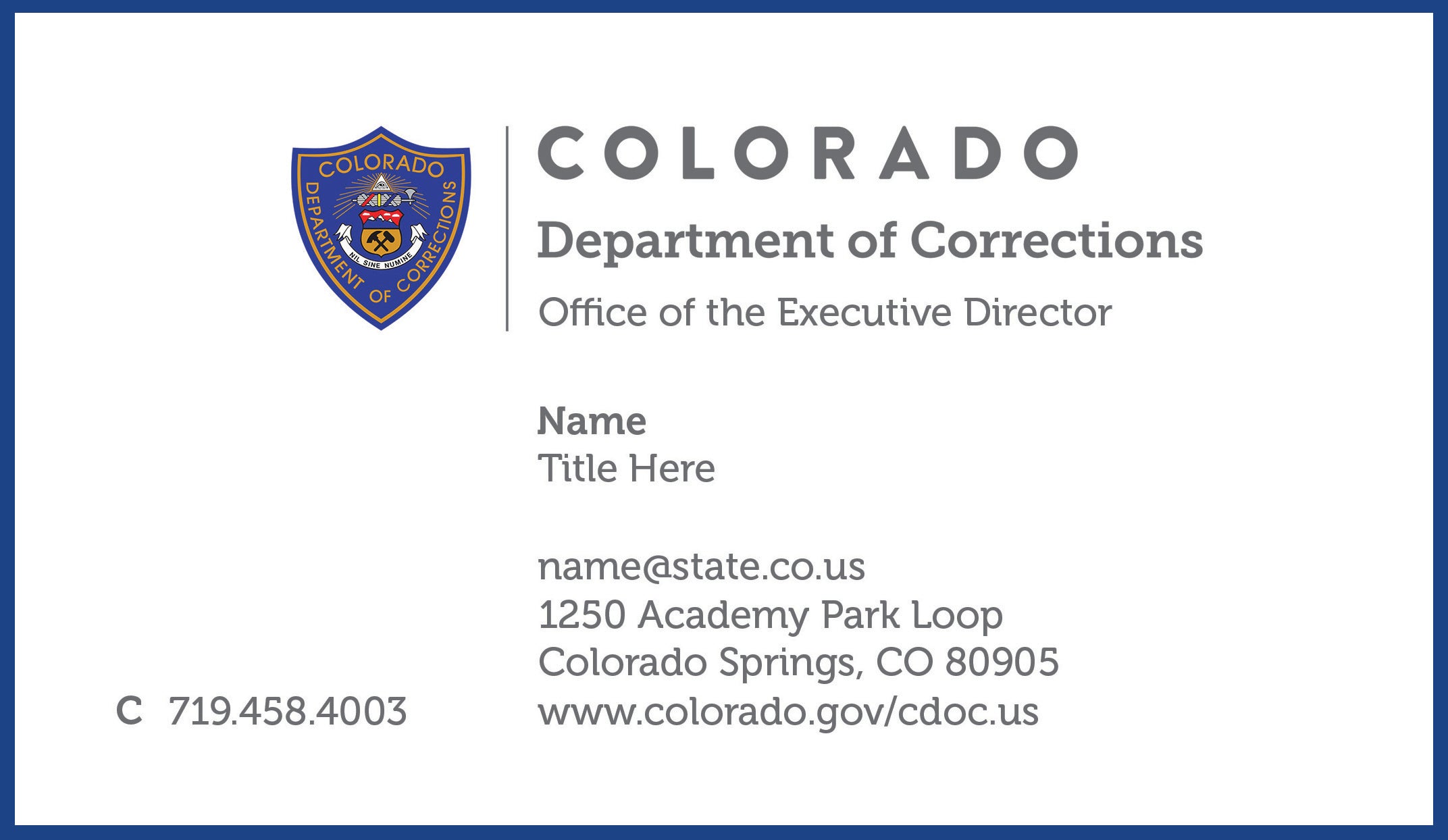 Police Badge Engraved Business Card Case
