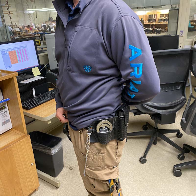 3-in-1 Holster worn by staff, Left hand