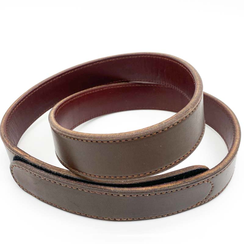 belt, no buckle, brown