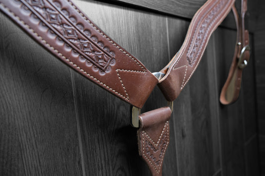 Breastcollar, Working, border tooled
