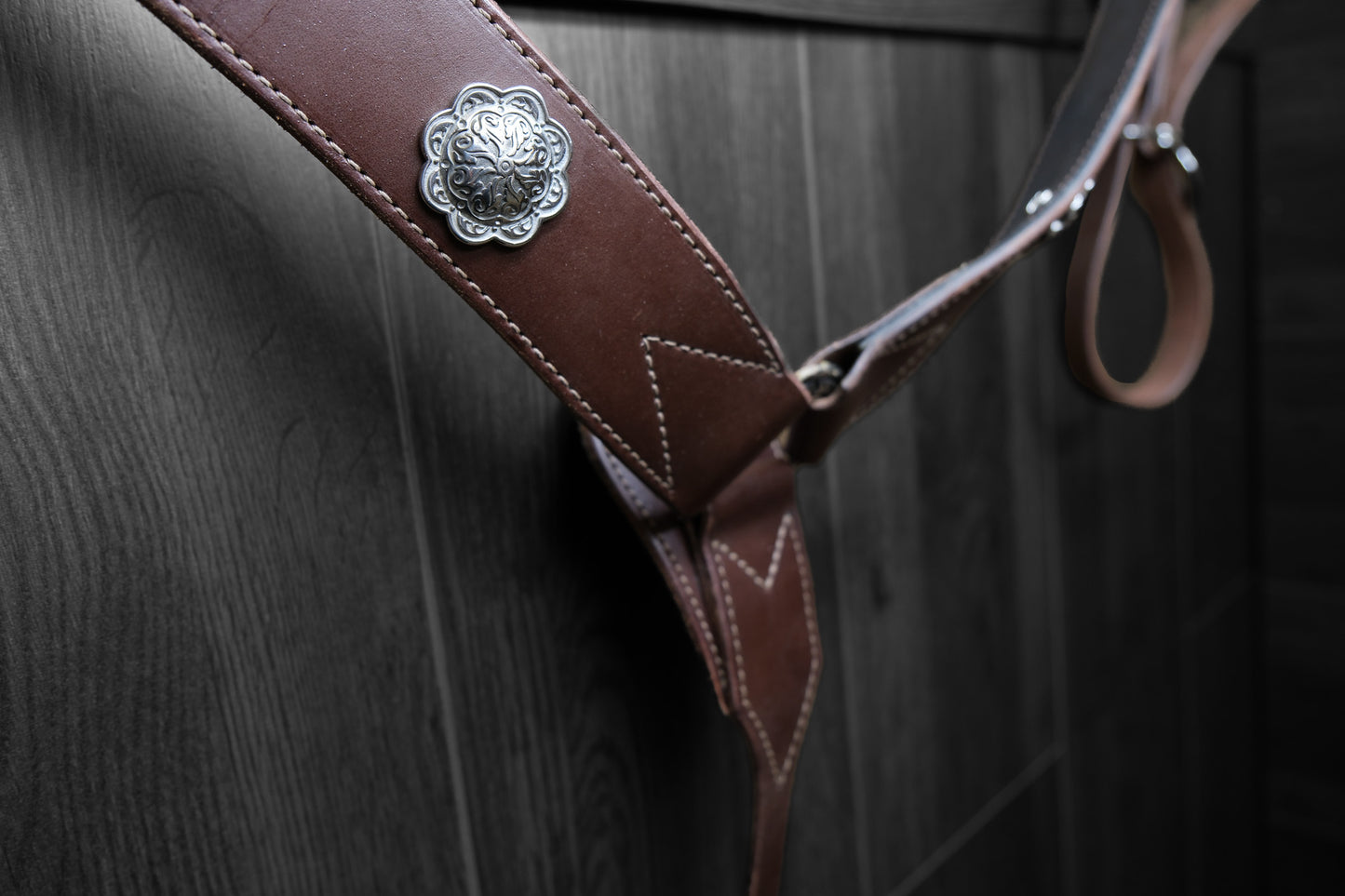 Breastcollar, Working, plain with conchos