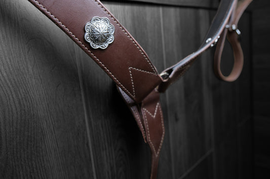 Breastcollar, Working, plain with conchos