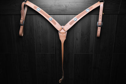 Breastcollar, Working, border tooled with conchos