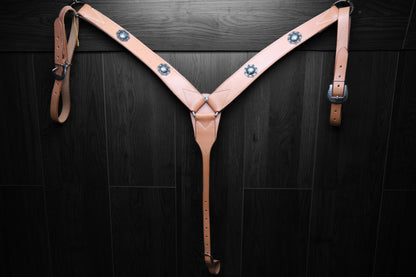 Breastcollar, Working, plain with conchos