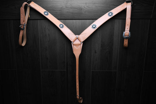 Breastcollar, Working, plain with conchos