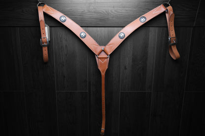 Breastcollar, Working, plain with conchos