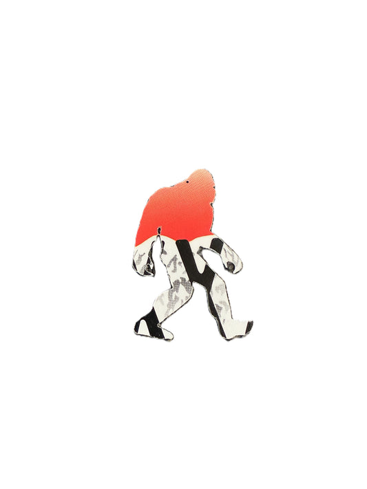 License Plate Bigfoot Ornament - Firefighter