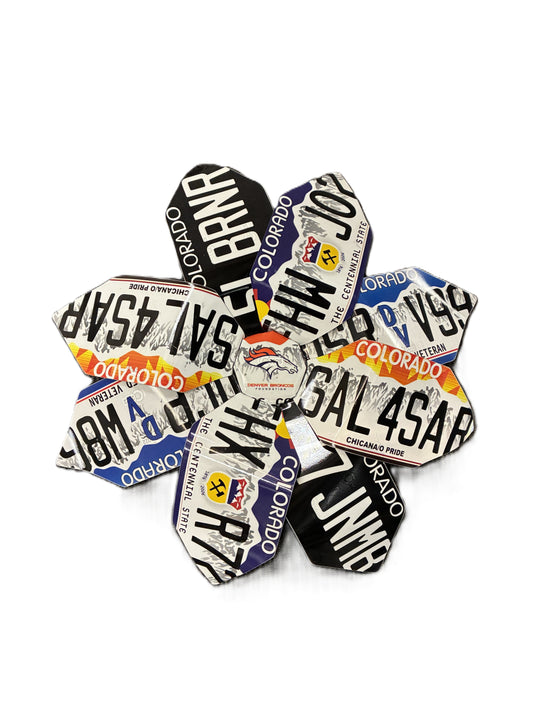 License Plate Flower - Multicolor