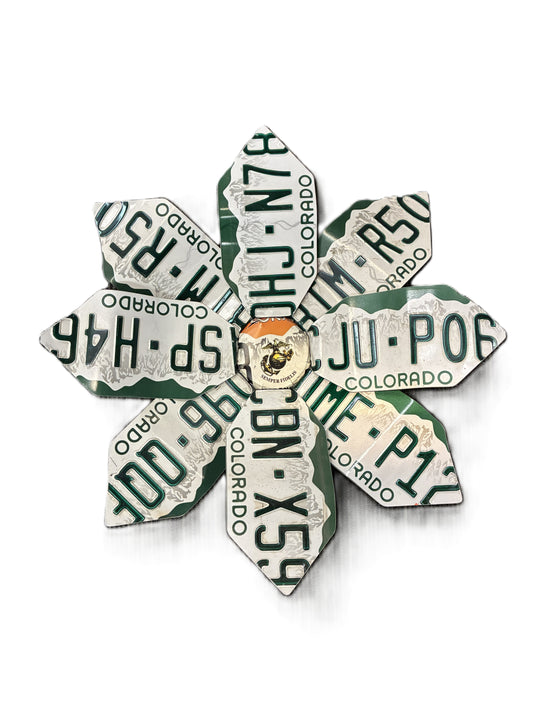 License Plate Flower - Original