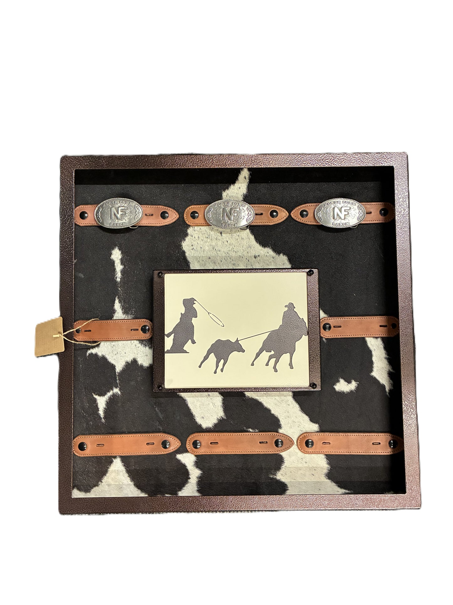 Metal Belt Buckle Display - Square
