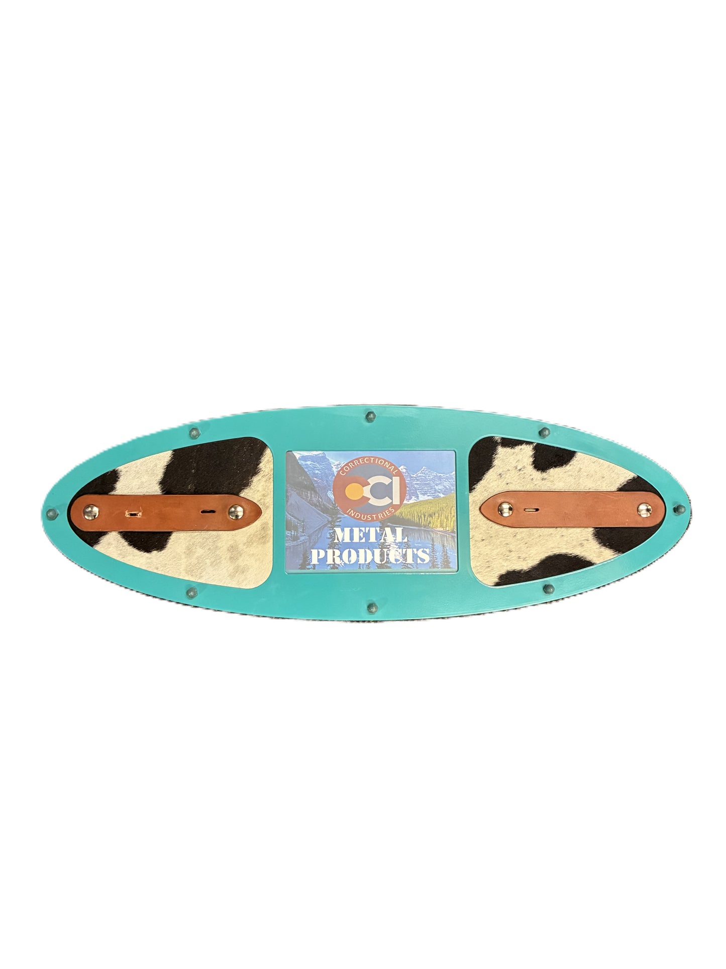 Metal Belt Buckle Display - Oval
