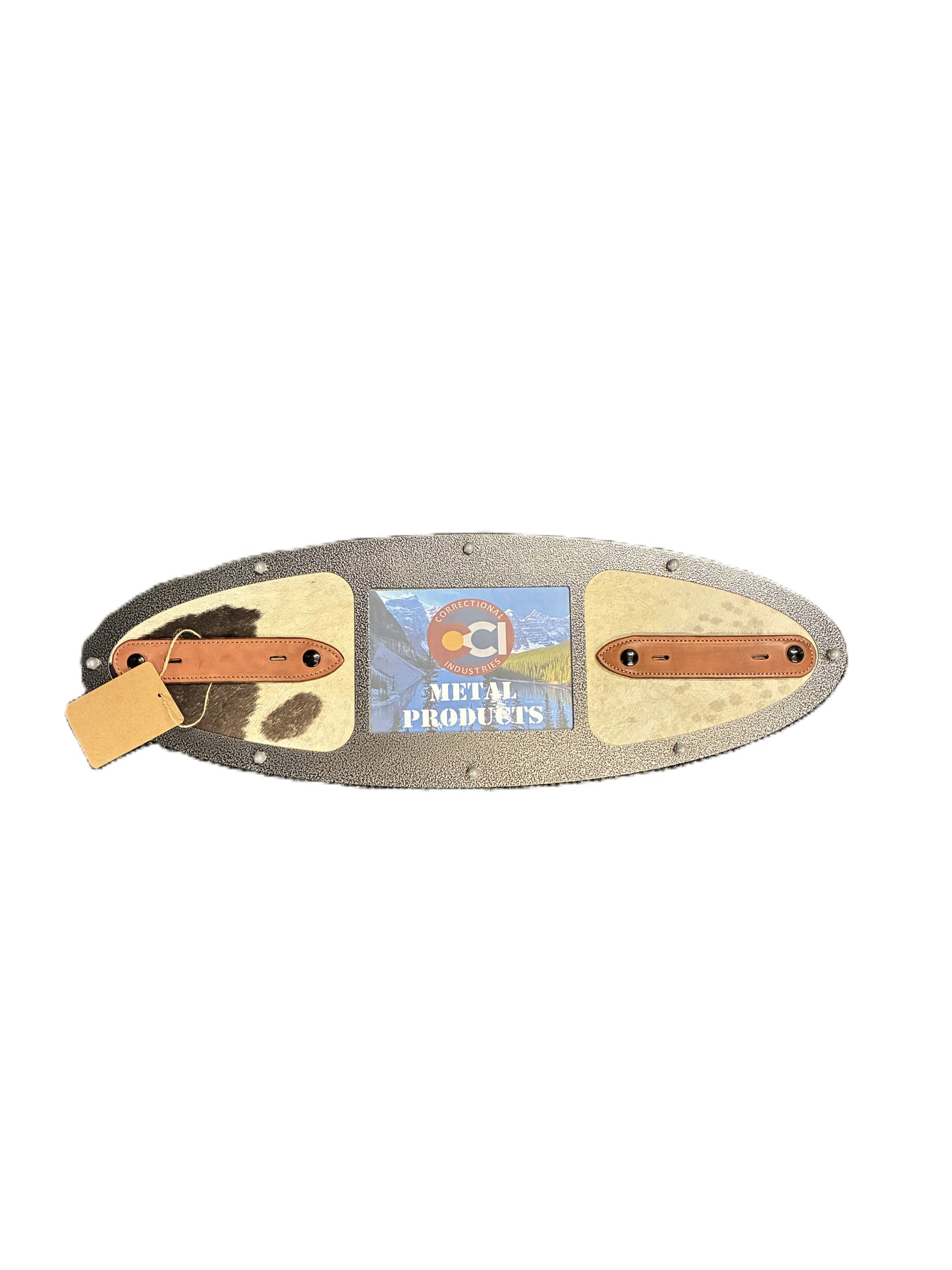 Metal Belt Buckle Display - Oval