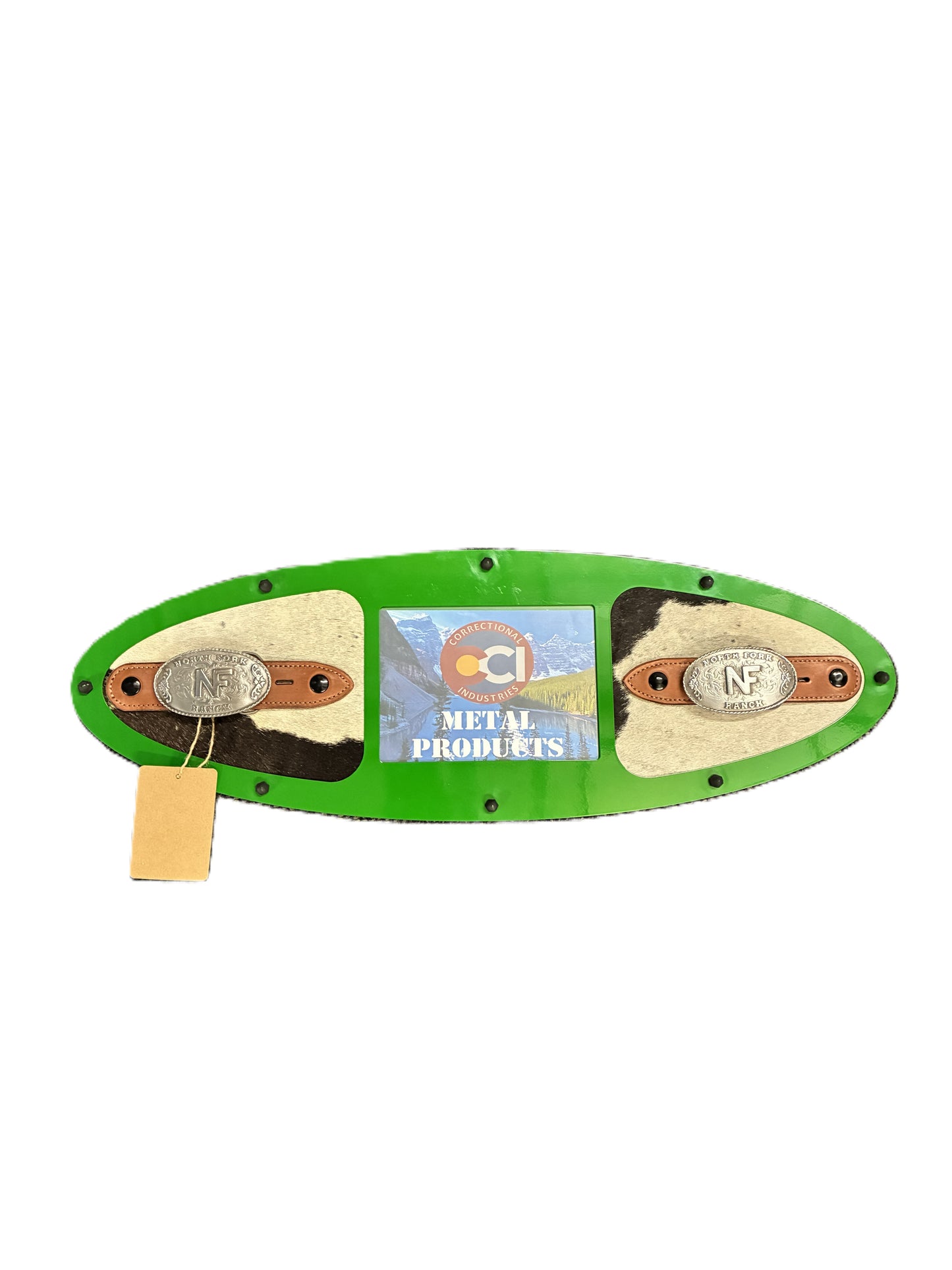 Metal Belt Buckle Display - Oval