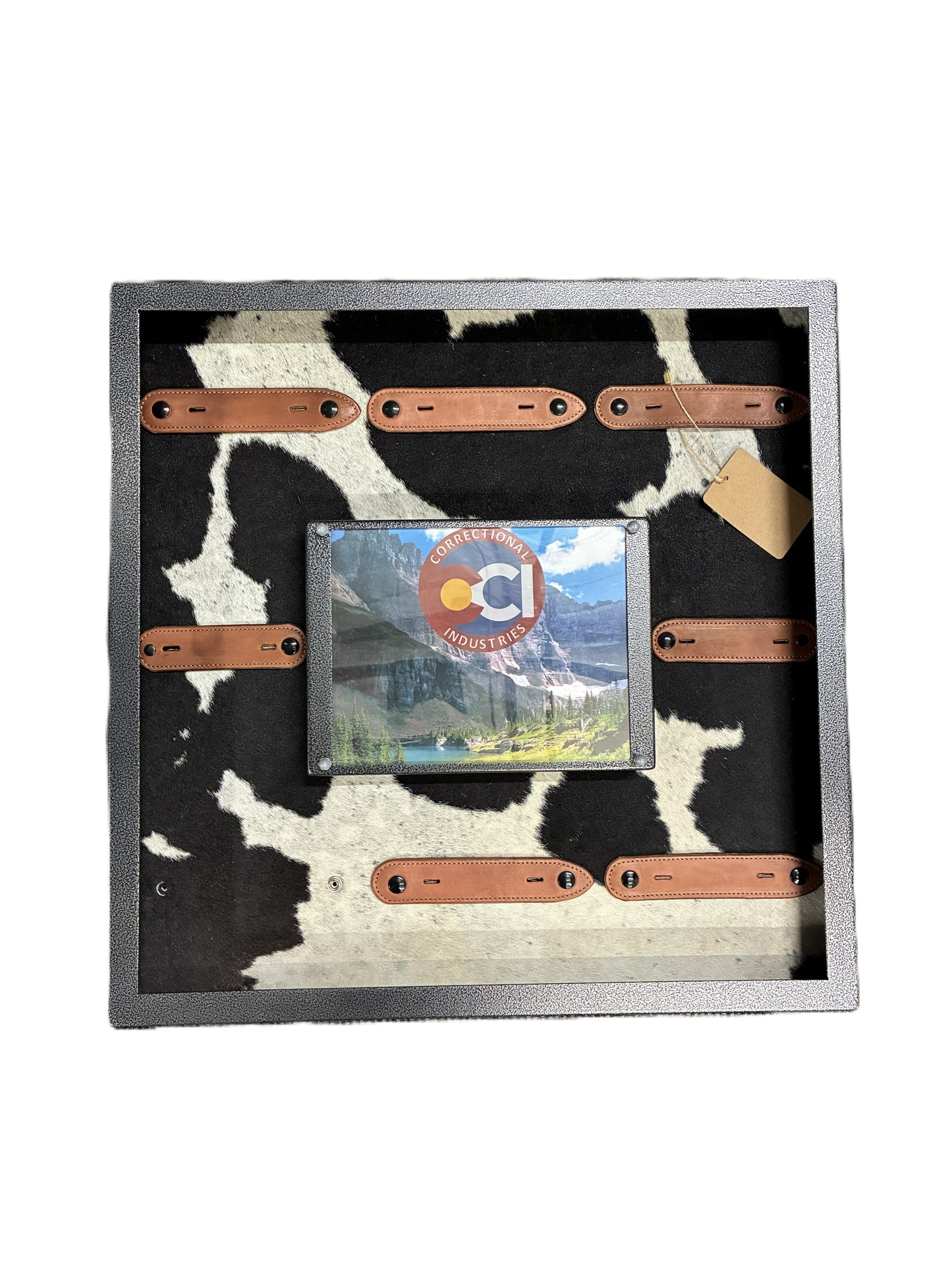 Metal Belt Buckle Display - Square