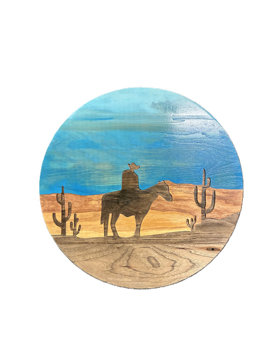 Round Sign - Cowboy