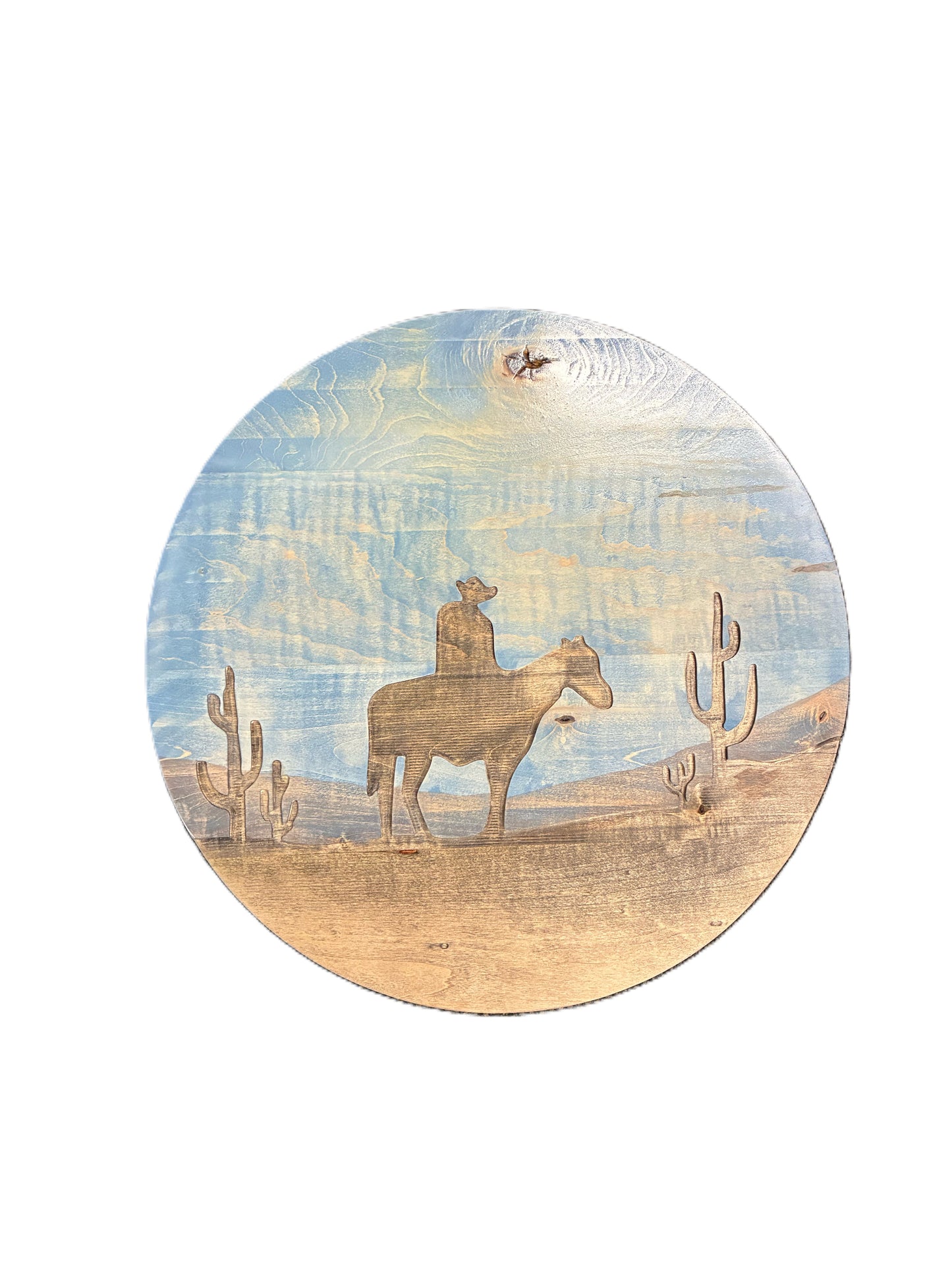 Round Sign - Cowboy