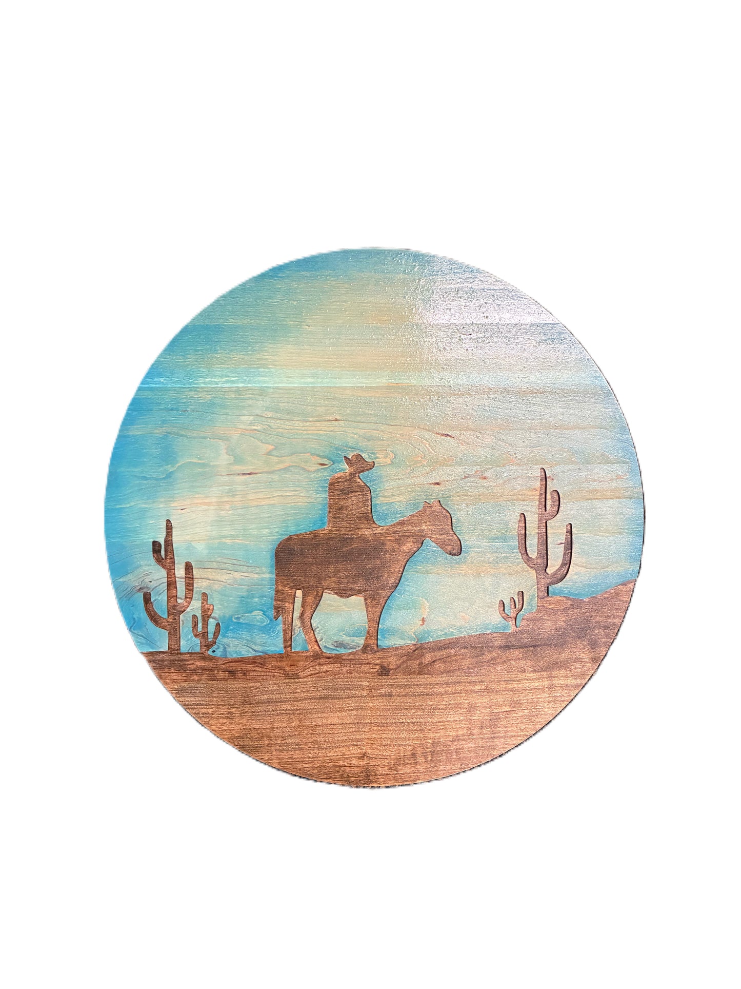 Round Sign - Cowboy