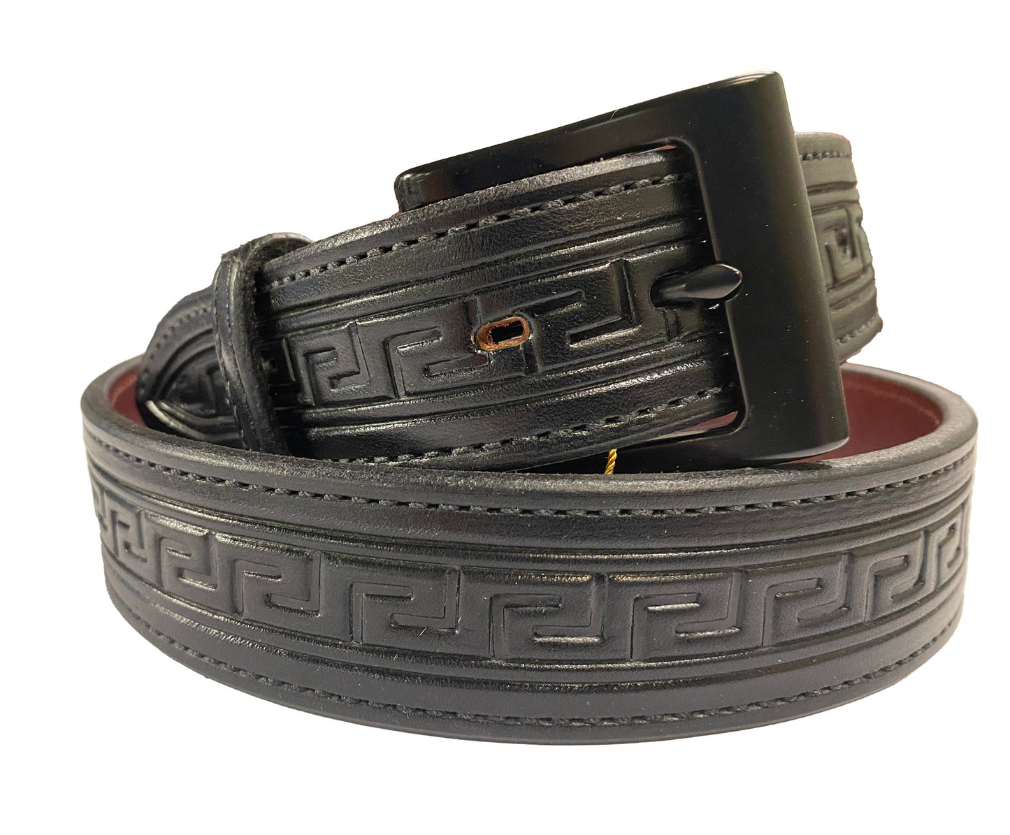 Leather belt with Tooling Design - IN STOCK