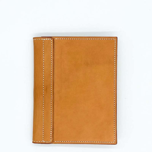Leather padfolio, small, straight binding