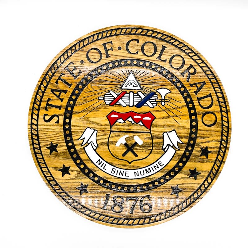 State Seal, wood